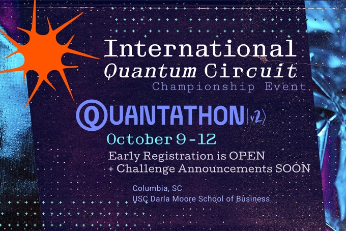 SC Quantathon v2 event poster — International Quantum Circuit Championship